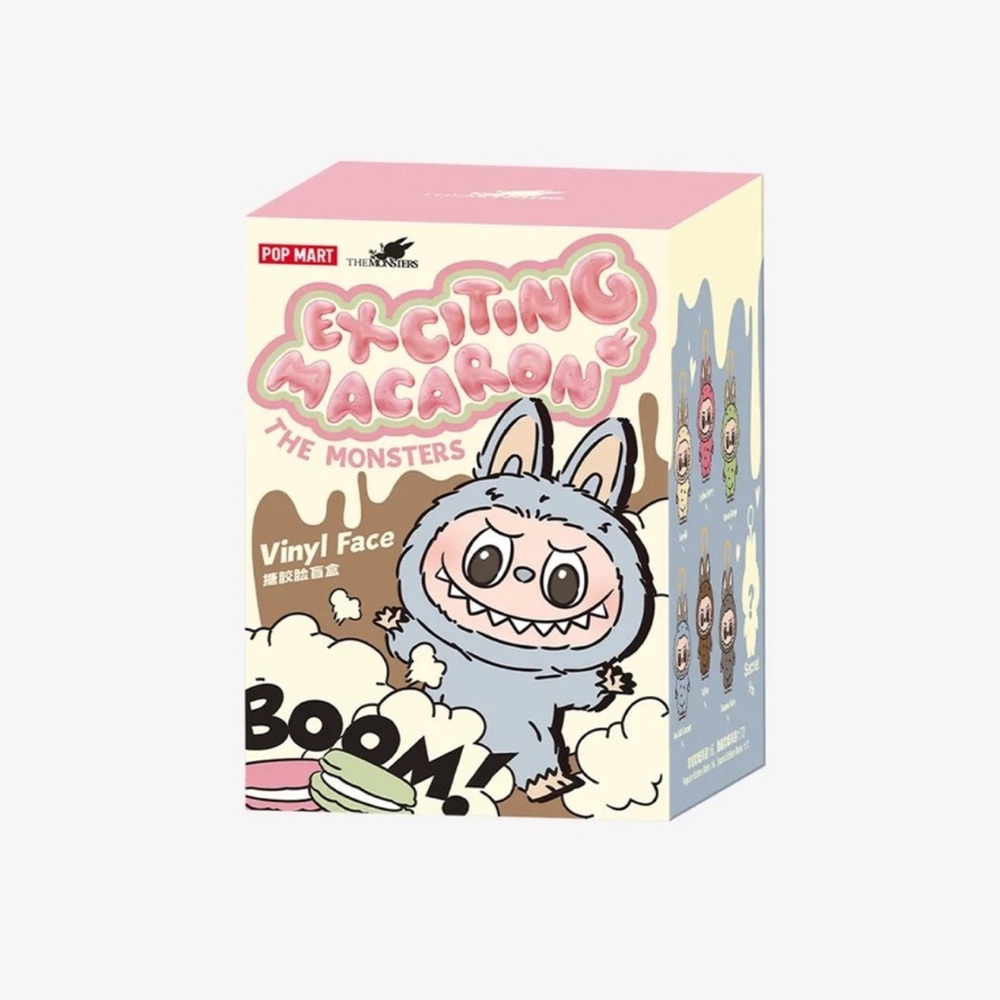 - Pop Mart The Monsters Exciting Macaron Labubu Vinyl Blind Box -GREEN GRAPE